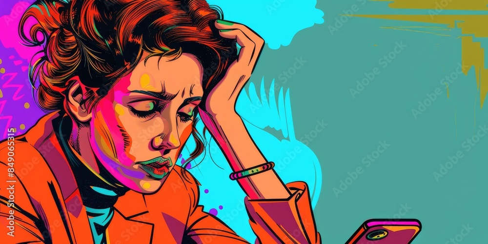 Woman Frustrated with Workload and Paperwork Woman Frustrated with Workload and Paperwork