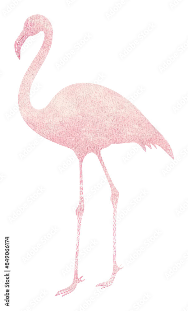 Fototapeta premium PNG Flamingo animal bird white background. 