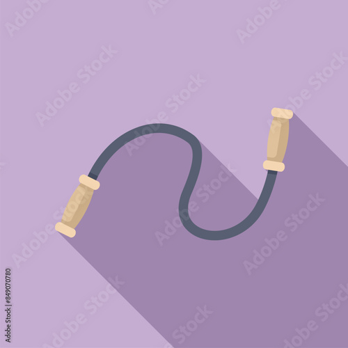 Fitness jump rope icon representing the concept of losing weight and exercising