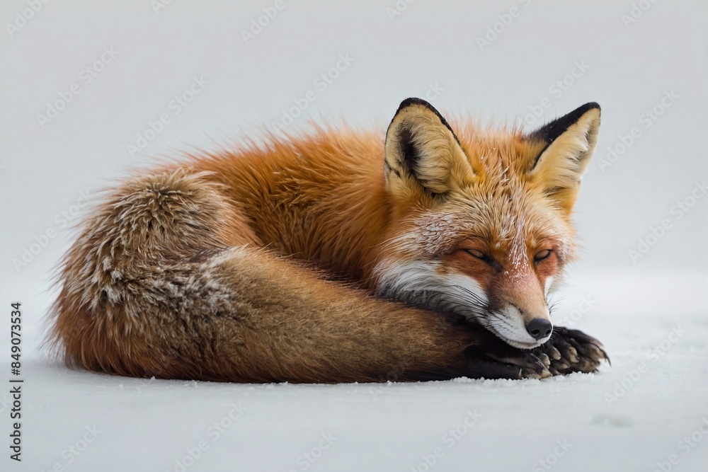 An image of a Fox resting