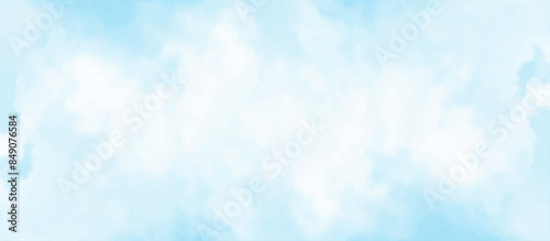  Blue sky with cloud .Beautiful blue sky with white clouds .bright cloud cover in the sun calm clear winter air background .gradient light white background.