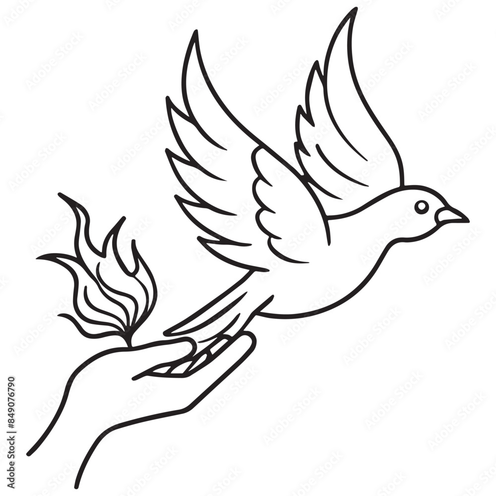 A pigeon dove bird cute cartoon character