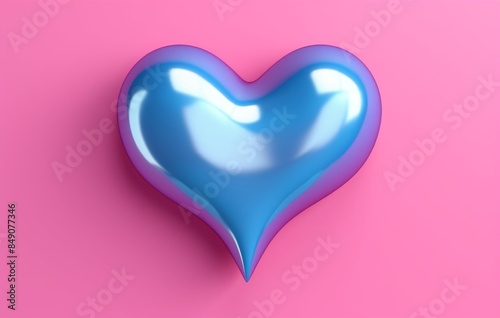 3d rendering of a holographic heart