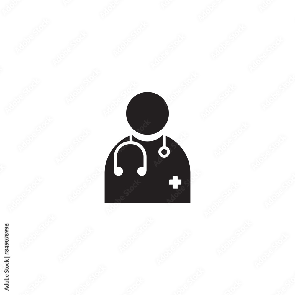 Medical icon, user symbol isolated, doctor pictograms Medical icon, user symbol isolated, doctor pictograms