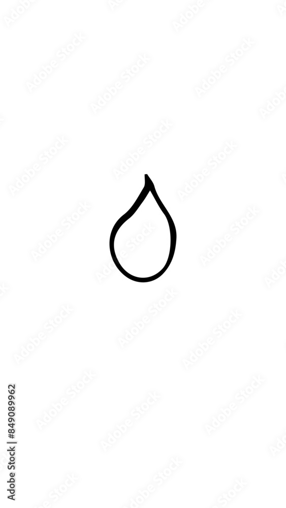 gota icono silueta 