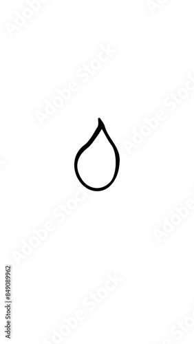 gota icono silueta 