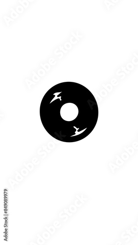 vinilo disco icono 