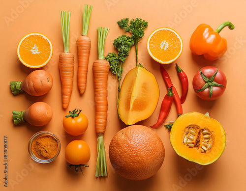 fruit in orange color