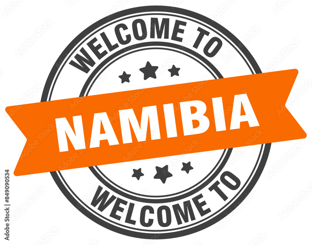 Fototapeta premium Welcome to Namibia stamp. Namibia round sign