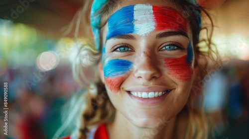 Image features a crowd at a public event with bokeh effect and a blurred face, and vibrant lighting © svastix