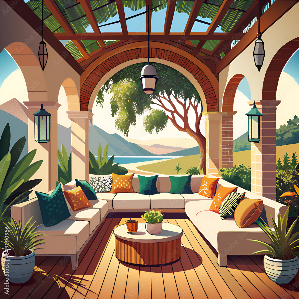 Fototapeta premium modern house interior design.