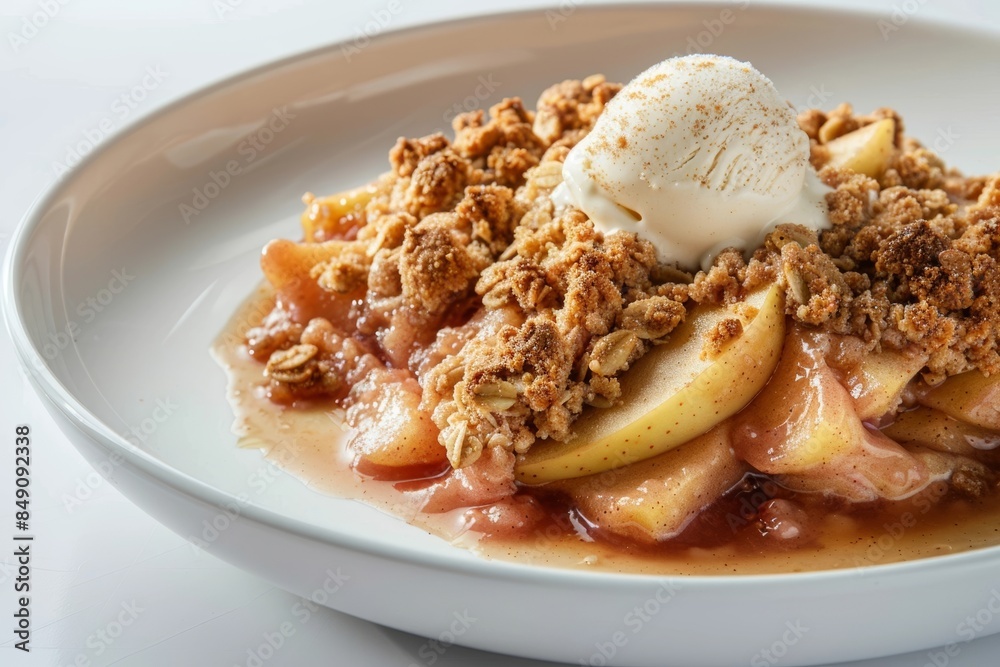 Juicy Apple Filling with Crispy Streusel Topping Juicy Apple Filling with Crispy Streusel Topping