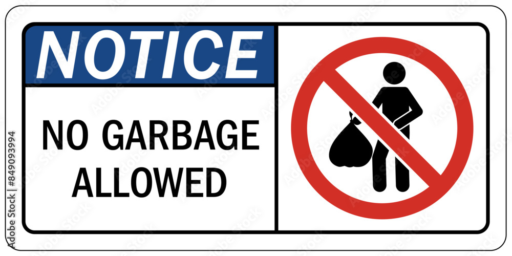 Dumpster sign no garbage allowed Dumpster sign no garbage allowed