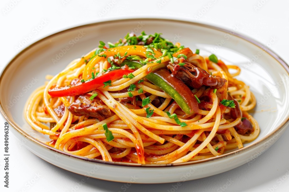 BBQ Spaghetti: A Burst of Freshness and Smoky Aroma BBQ Spaghetti: A Burst of Freshness and Smoky Aroma