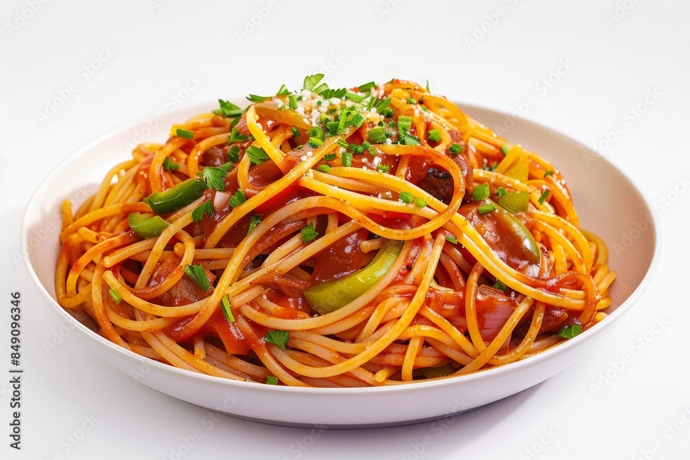 Delicious BBQ Spaghetti with Tender Pork and Tangy BBQ Sauce Delicious BBQ Spaghetti with Tender Pork and Tangy BBQ Sauce