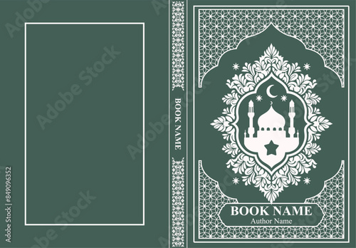 Islamic Book Cover Editable Vector Design