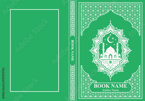 Islamic Book Cover Editable Vector Design