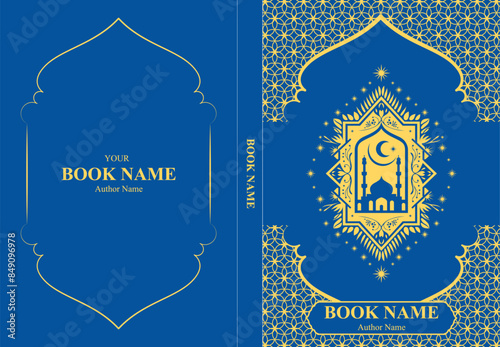 Islamic Book Cover Editable Vector Design