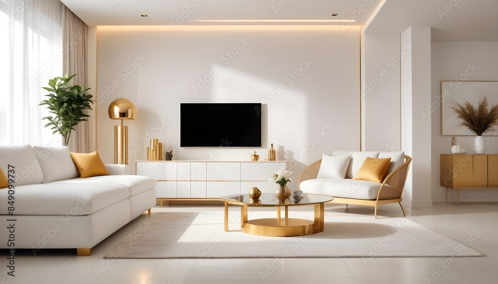 white and gold theme modern interior white and gold theme modern interior