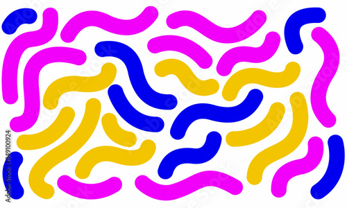Wavy lines pattern. Curvy design. Dynamic backdrop. Abstract background