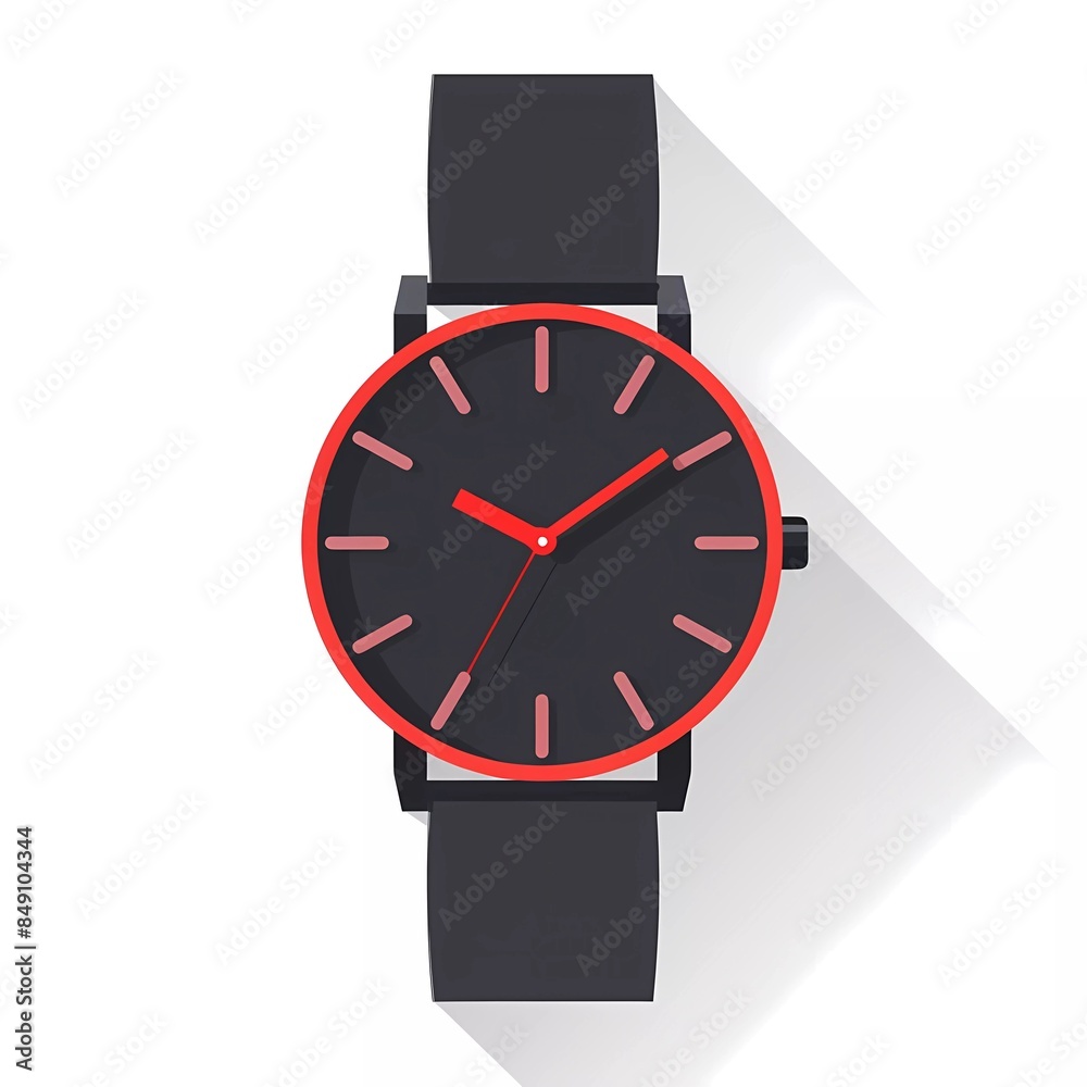 watch icon in flat design style on white background.