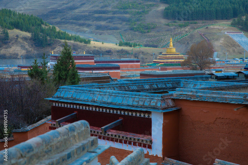 Labuleng Monastery, Gannan Tibetan Autonomous Prefecture, Gansu Province - temple complex photo