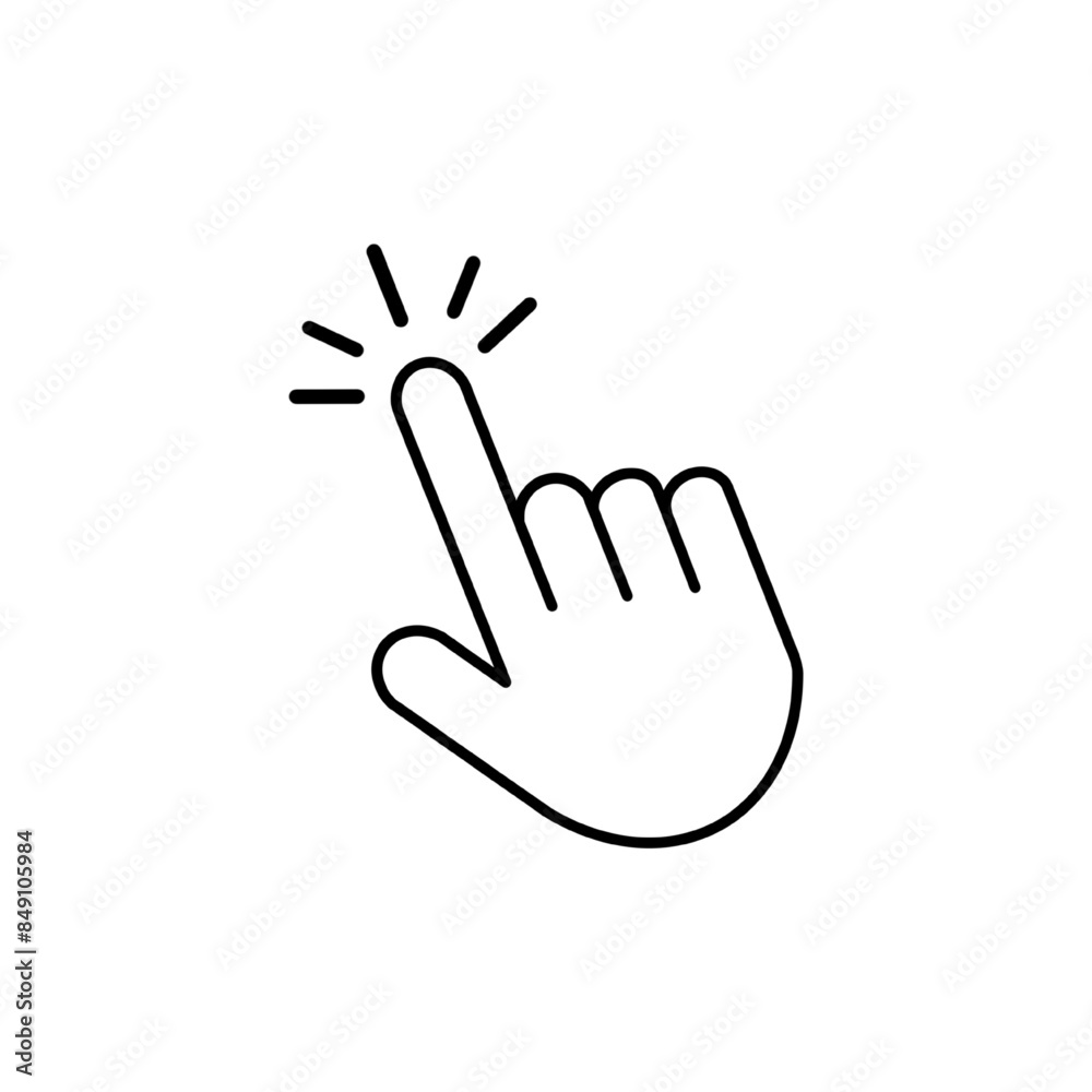 Hand cursor icon. cursor icon vector. hand cursor icon clik Hand cursor icon. cursor icon vector. hand cursor icon clik