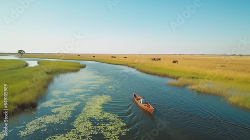 Lush Okavango Delta unfolds...