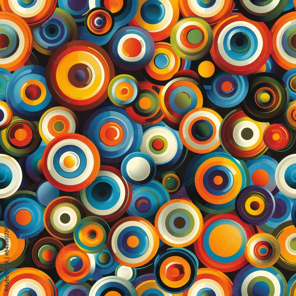 Abstract background illustration in the style of the 70s Abstract background illustration in the style of the 70s
