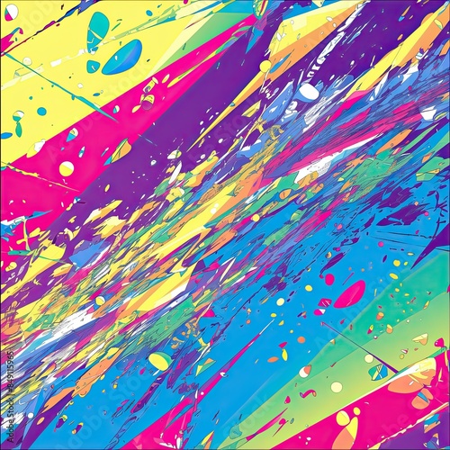 vivid neon bright rainbow colour abstract pattern , bright glowing neon colours