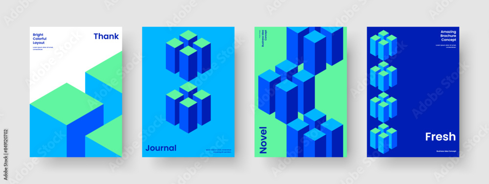 Fototapeta premium Geometric Poster Layout. Abstract Background Design. Creative Report Template. Book Cover. Brochure. Banner. Flyer. Business Presentation. Catalog. Notebook. Portfolio. Brand Identity. Newsletter