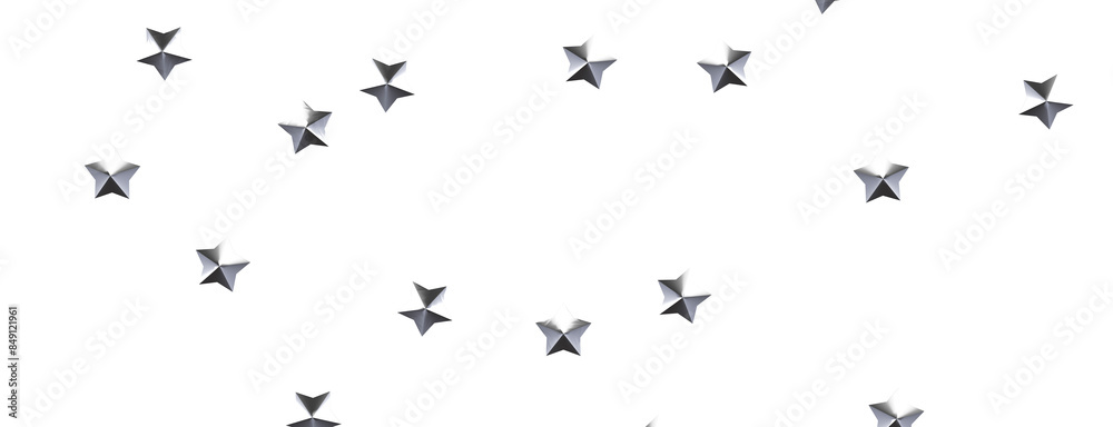 Festive Celestial Cascade: Mesmerizing 3D Illustration of Descending Christmas Stars Festive Celestial Cascade: Mesmerizing 3D Illustration of Descending Christmas Stars