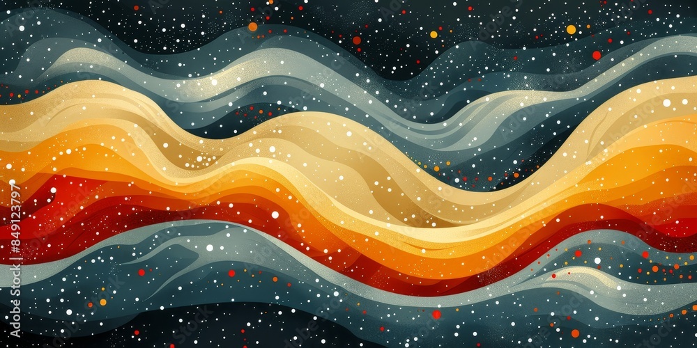 Abstract background illustration in the style of the 70s Abstract background illustration in the style of the 70s