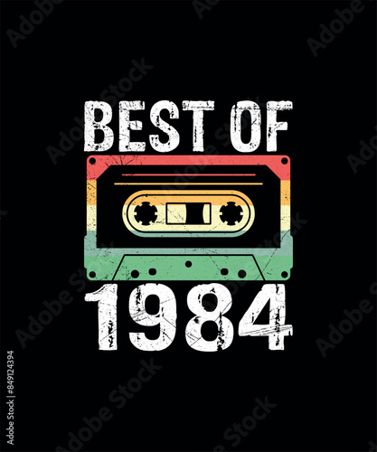 Best Of 1984 Cassette Tape Retro Vintage T-Shirt