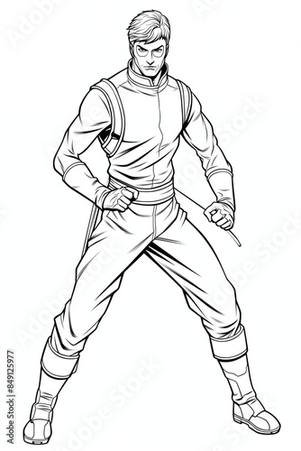 Stuntman Daredevil: Coloring Page Adventure