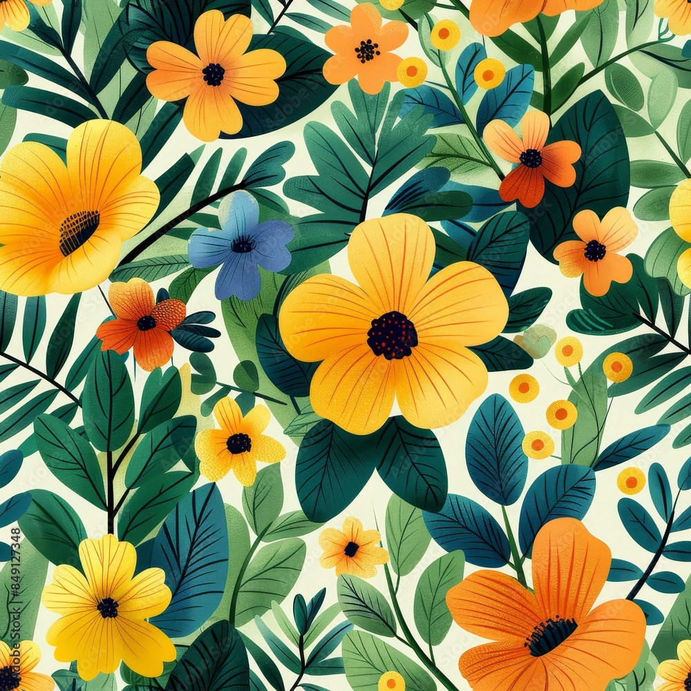 Abstract background illustration in the style of the 70s