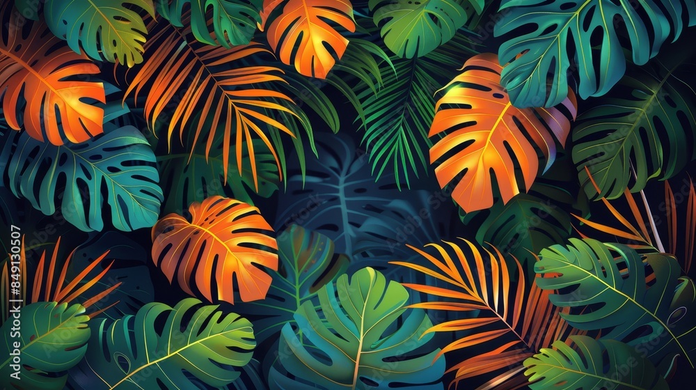 Abstract background illustration in the style of the 70s Abstract background illustration in the style of the 70s