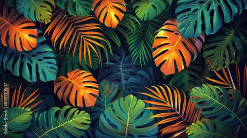 Abstract background illustration in the style of the 70s