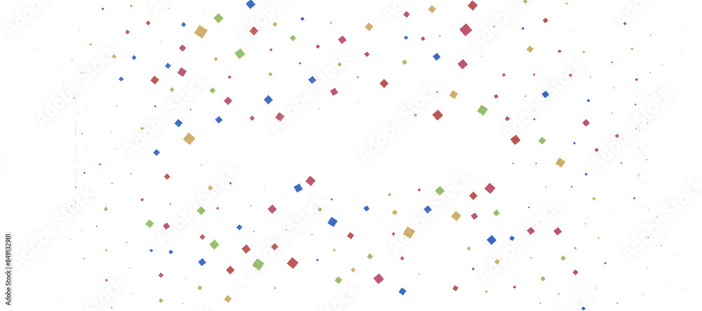 Colorful confetti on white background Colorful confetti on white background