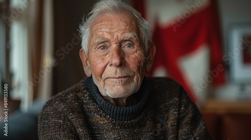 Portrait of an elderly man with deep wrinkles and a contemplative stare, representing wisdom
