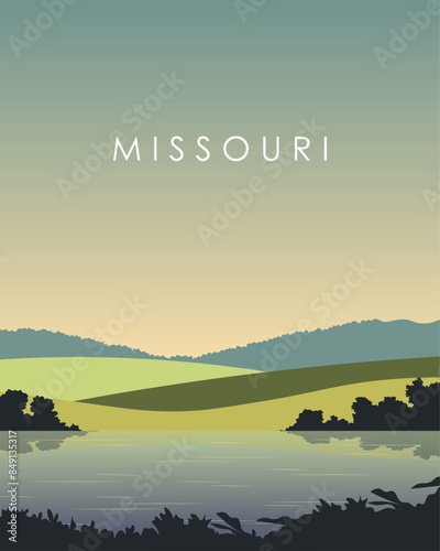 Missouri travel poster