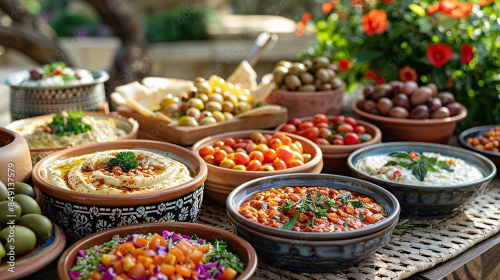 A Mediterranean-themed table A Mediterranean-themed table