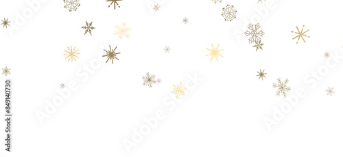 Wallpaper Mural Winter Flurry: Mesmeric 3D Illustration Depicting Descending Festive Snowflakes Torontodigital.ca