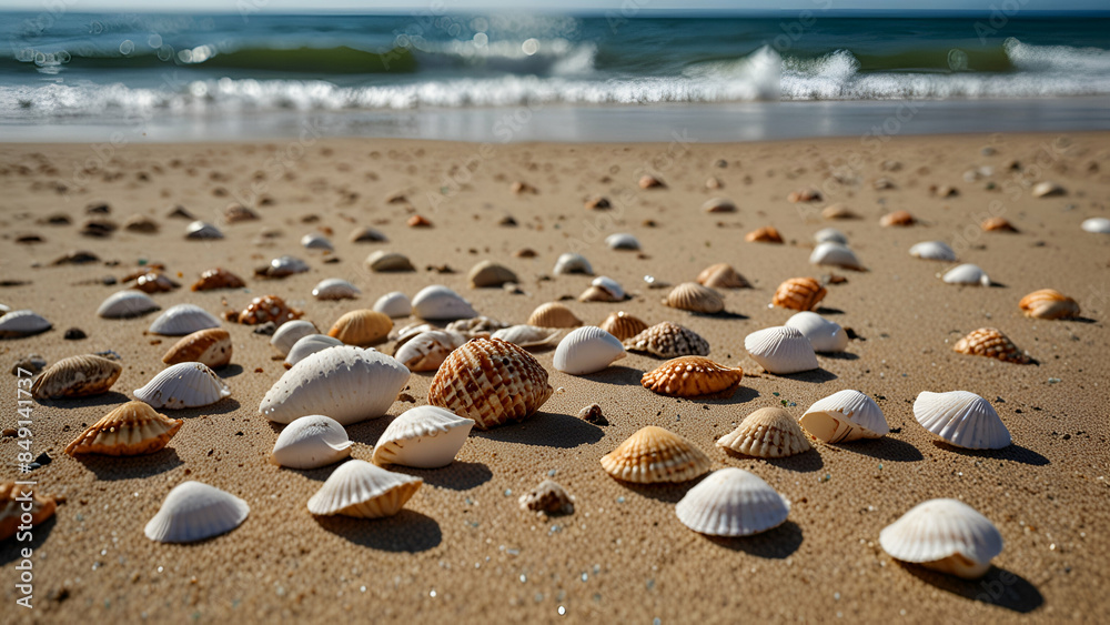 seashells on the beach