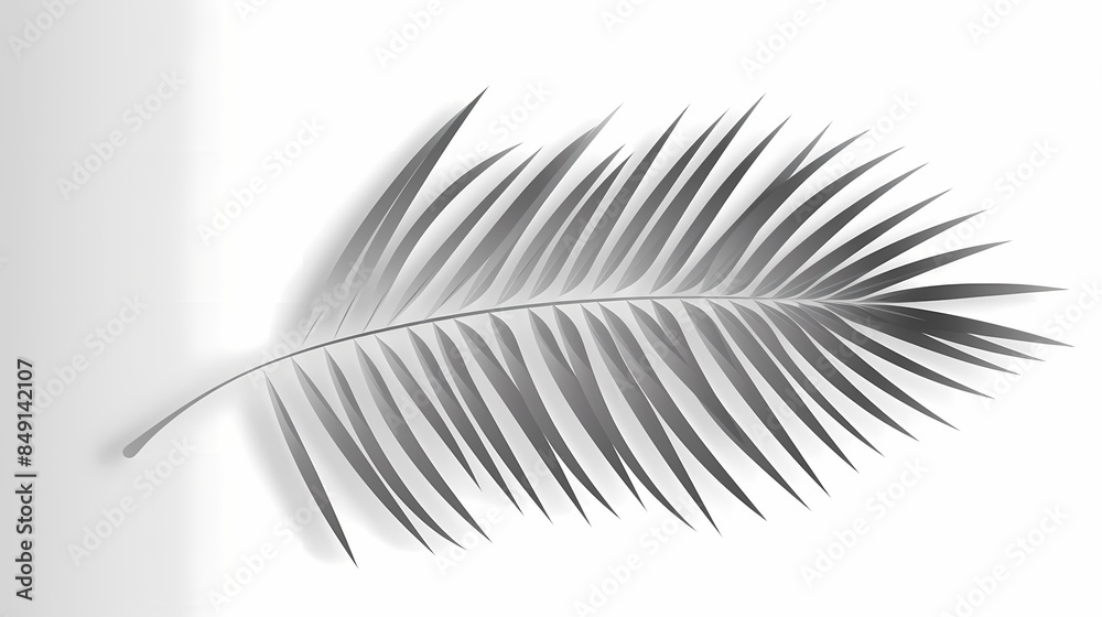 Realistic transparent shadow from a leaf of a palm tree on the white background. Tropical leaves shadow. Mockup with palm leaves shadow. Realistic transparent shadow from a leaf of a palm tree on the white background. Tropical leaves shadow. Mockup with palm leaves shadow.