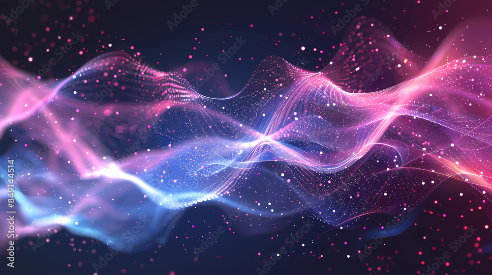 Technology Particle Abstract Background Technology Particle Abstract Background