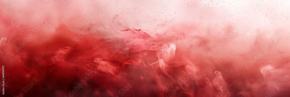 Fototapeta premium Vivid red ink swirls and clouds in water, creating a stunning abstract visual. Perfect for backgrounds or artistic concepts.