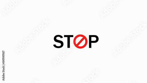 Free Download Stop sign, Stop typography, Road stop sign, No sign, Not allow illustration background. - GFXLoad