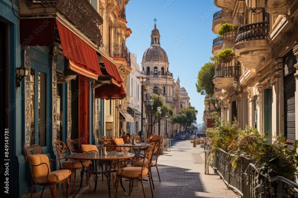 Old City of Montevideo Historical Charm and Culture., generative IA