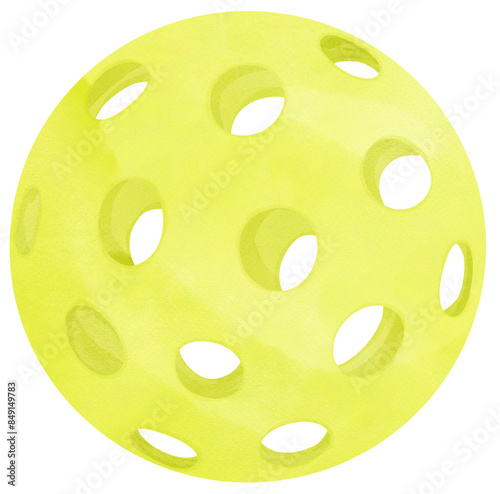 Retro PicklebaRetro Pickleball ball yellow preppy trendy watercolor ll ball preppy trendy watercolor